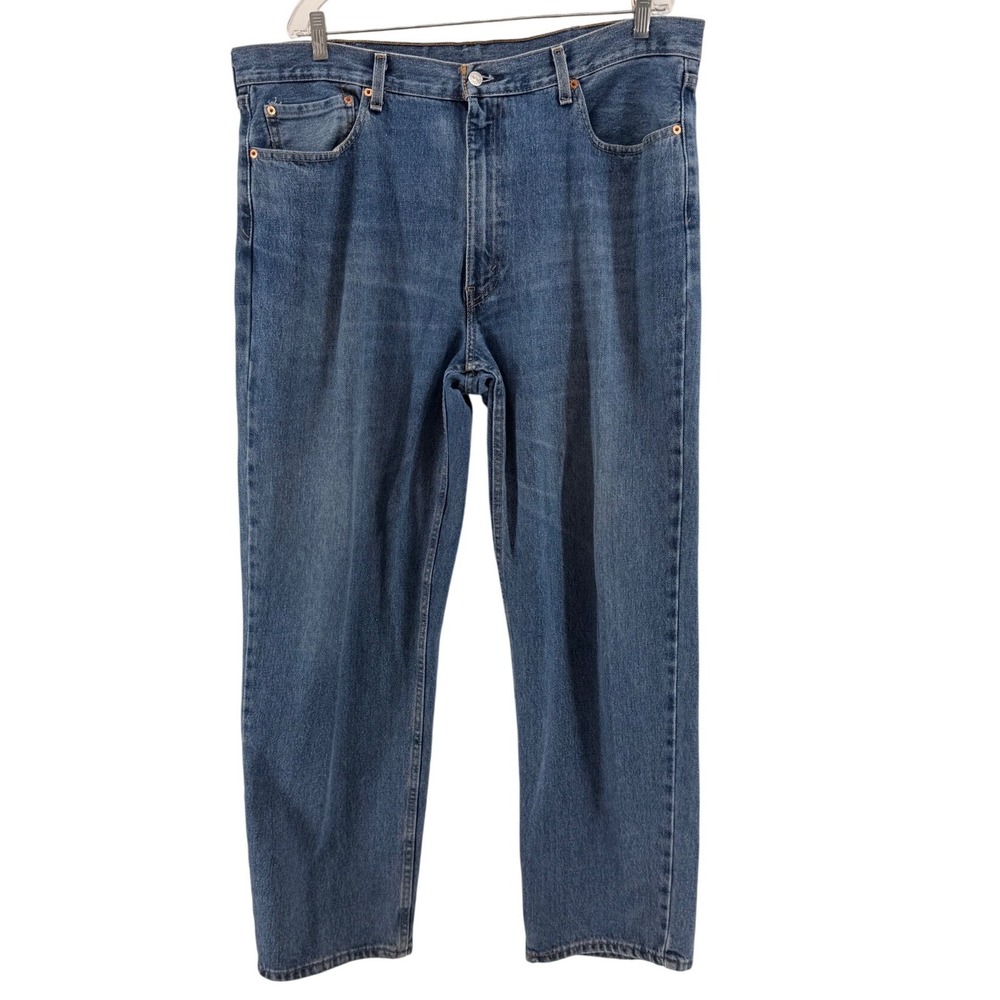 Levis 550 Mens Relaxed Fit Tapered Leg Medium Wash Blue Denim Jeans W40 L32